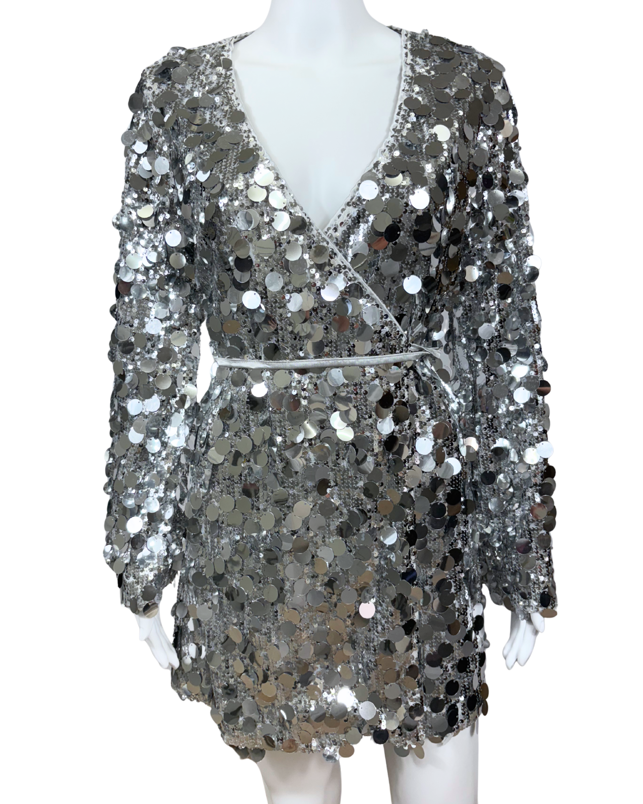 Silver Sequin Dress