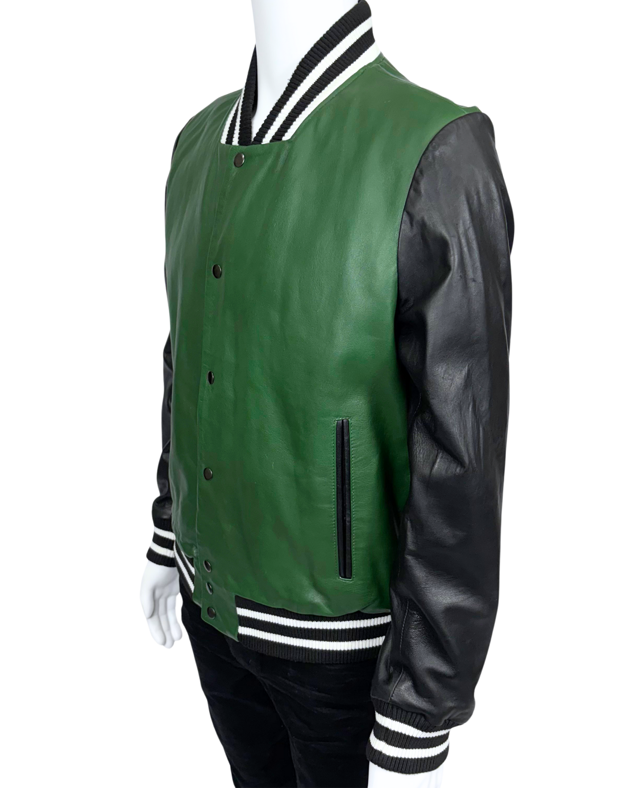 Westbay Varsity Leather Bomber Jacket