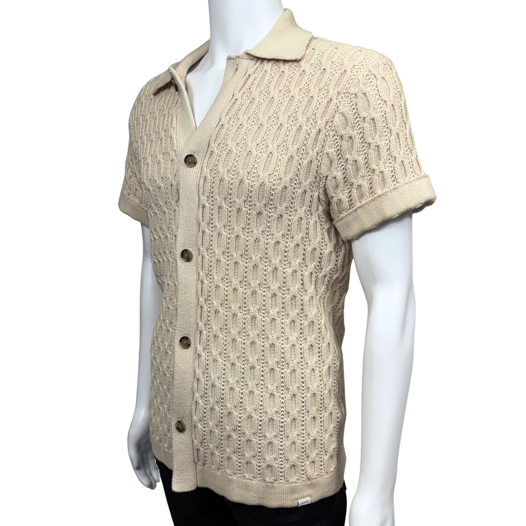 Ivory Garrett Knitted Shirt