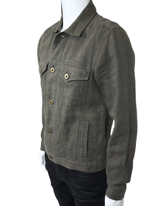 Linen Trucker Jacket