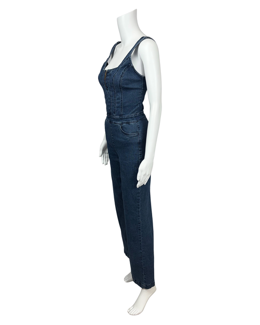 Denim Corset Jumpsuit