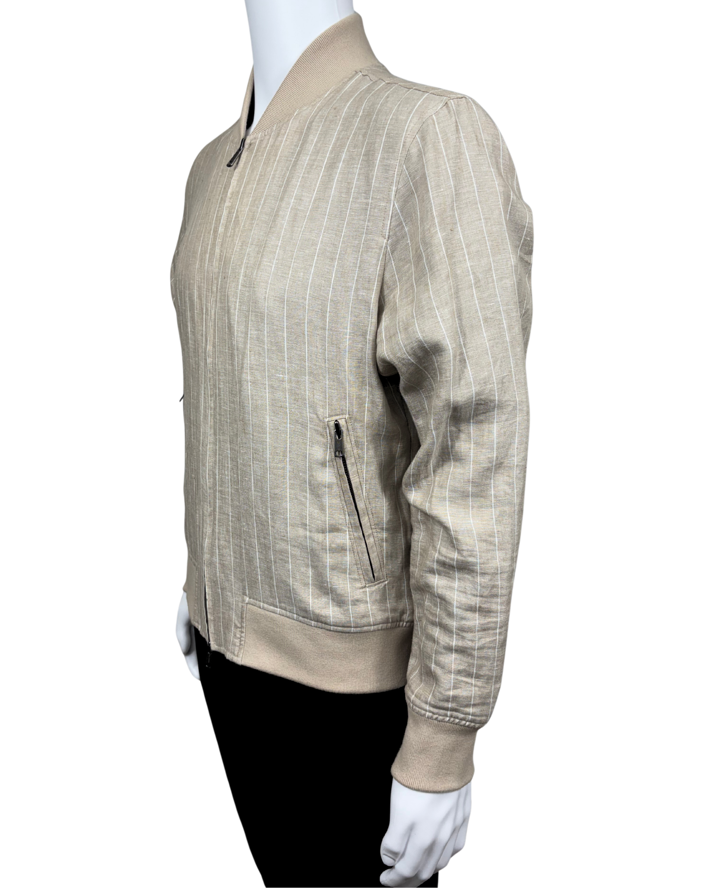 Italian Linen Varsity Jacket