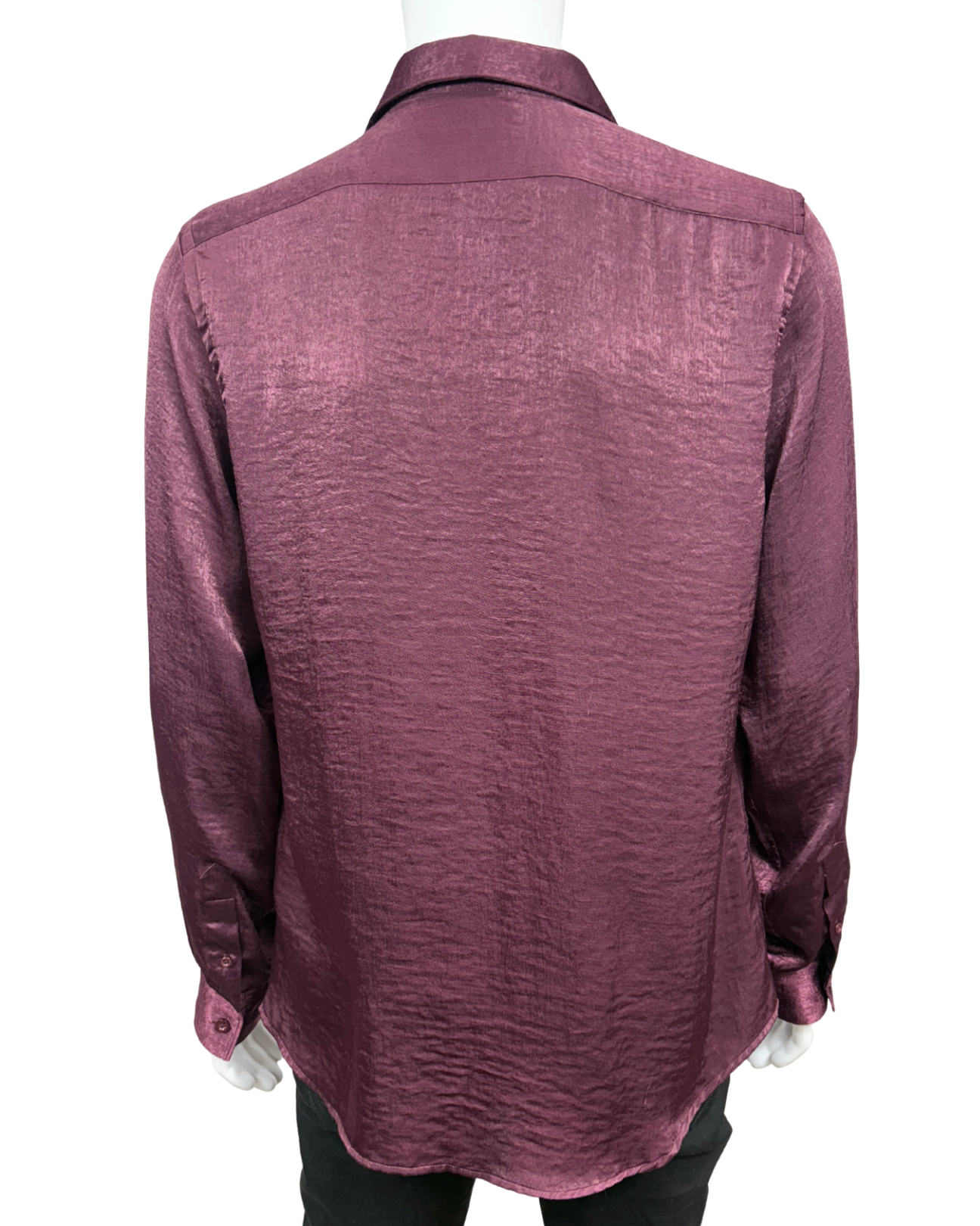 Satin Button Down Shirt