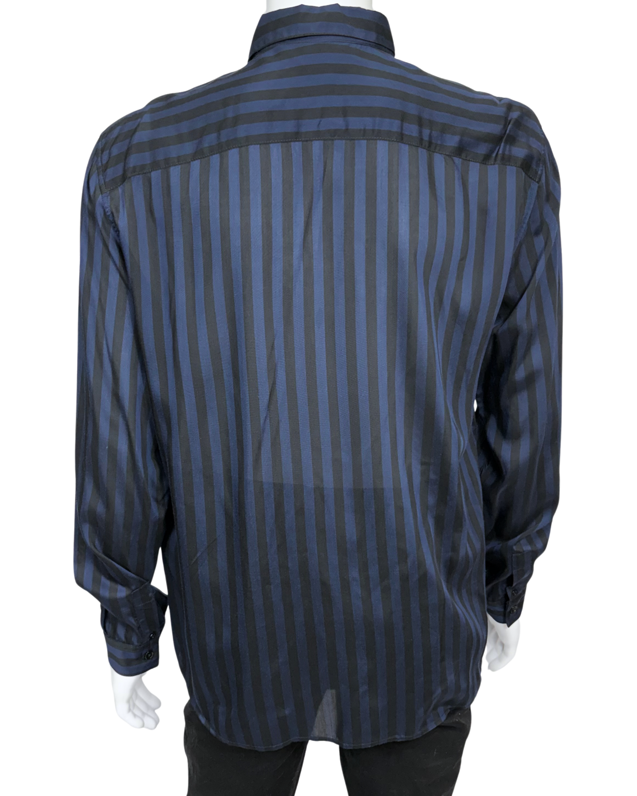 Stripped Blue Button Down Shirt