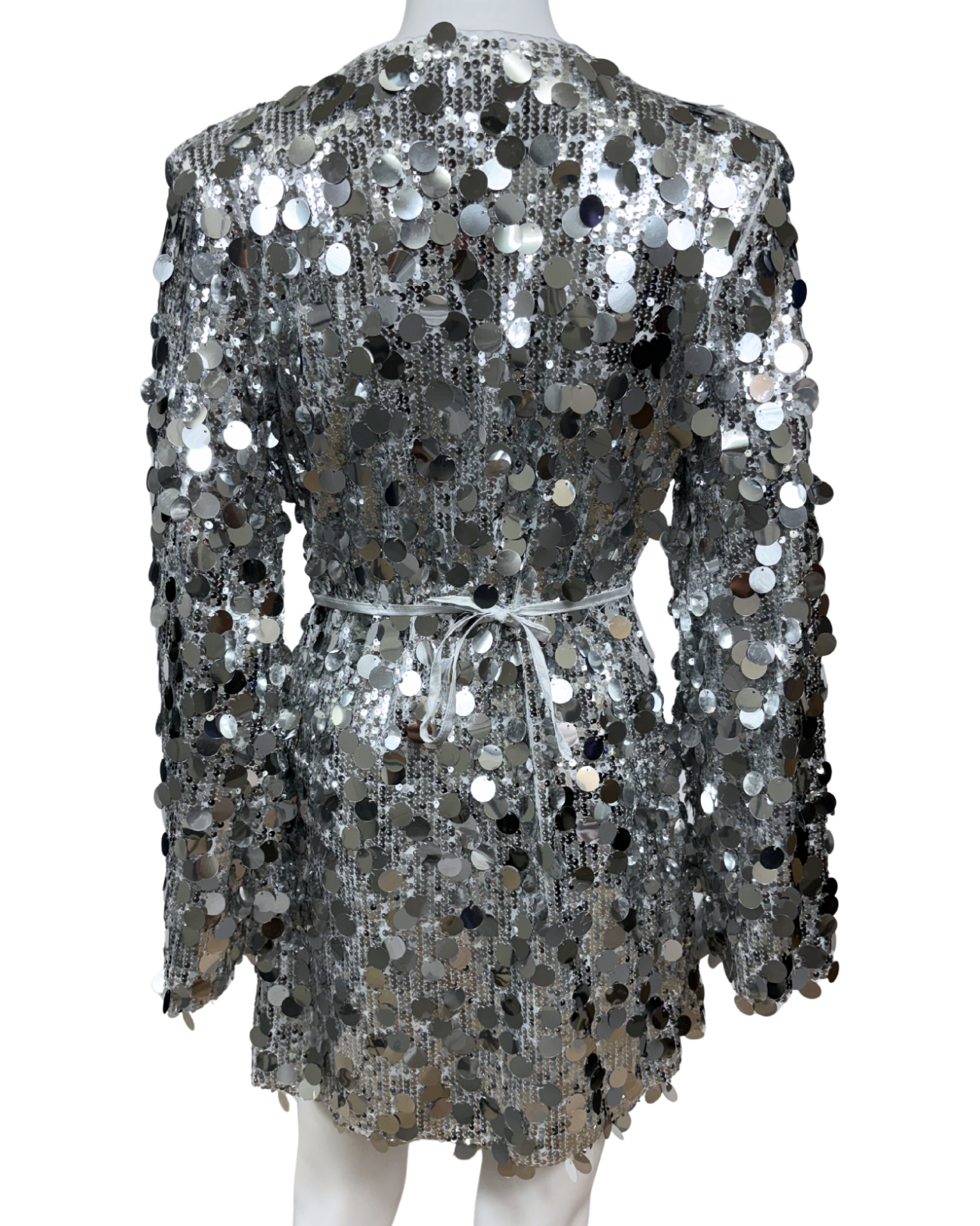 Silver Sequin Dress