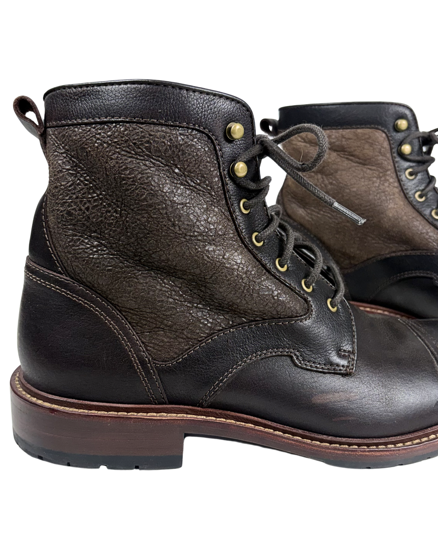 Steer Leather & Sherling Boot