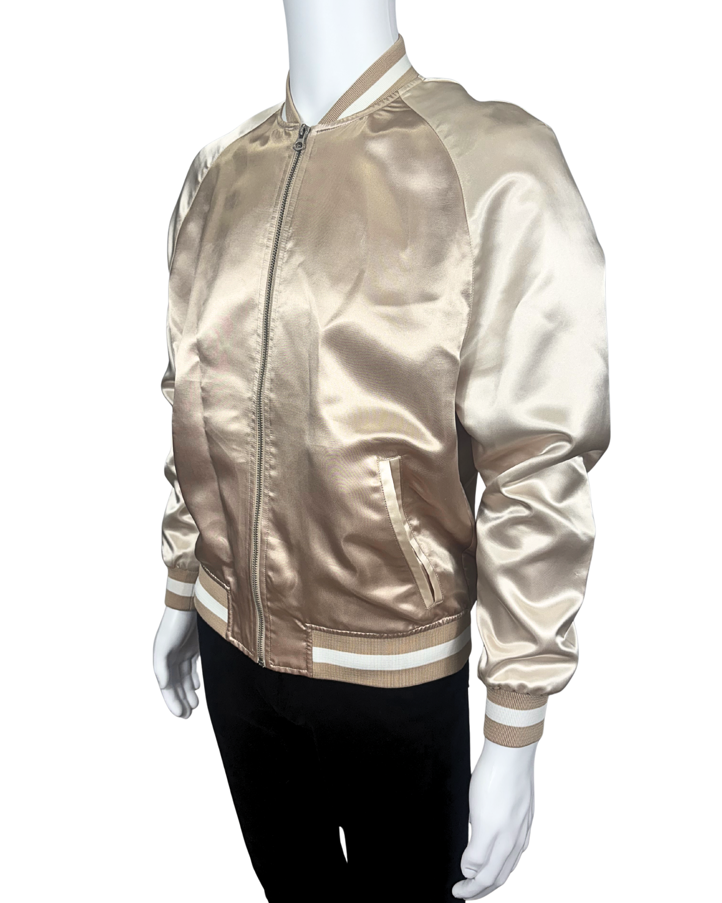 Satin Bomber Jacket