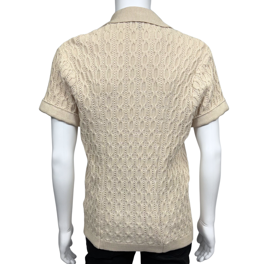 Ivory Garrett Knitted Shirt