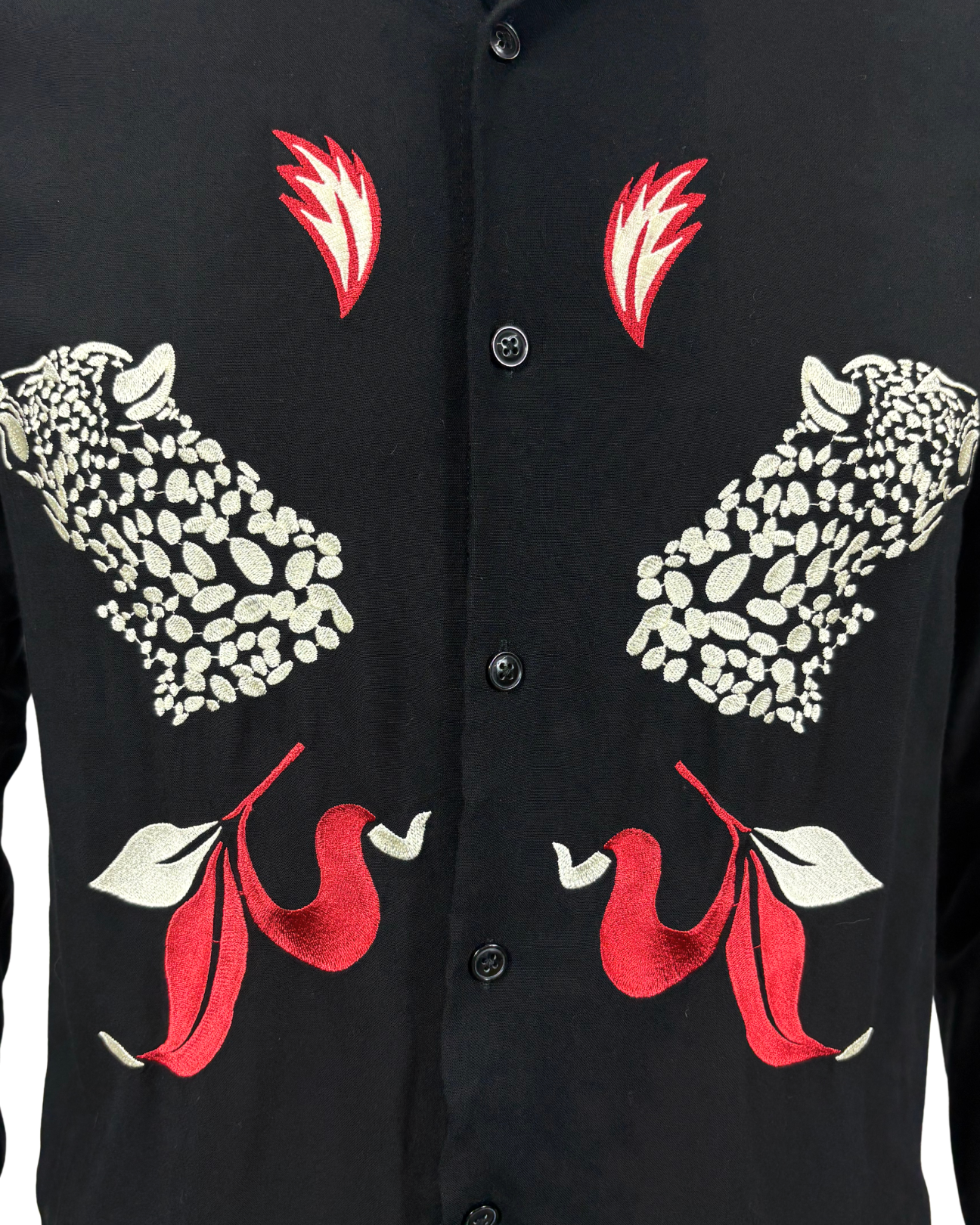 Embroired Button Down Shirt