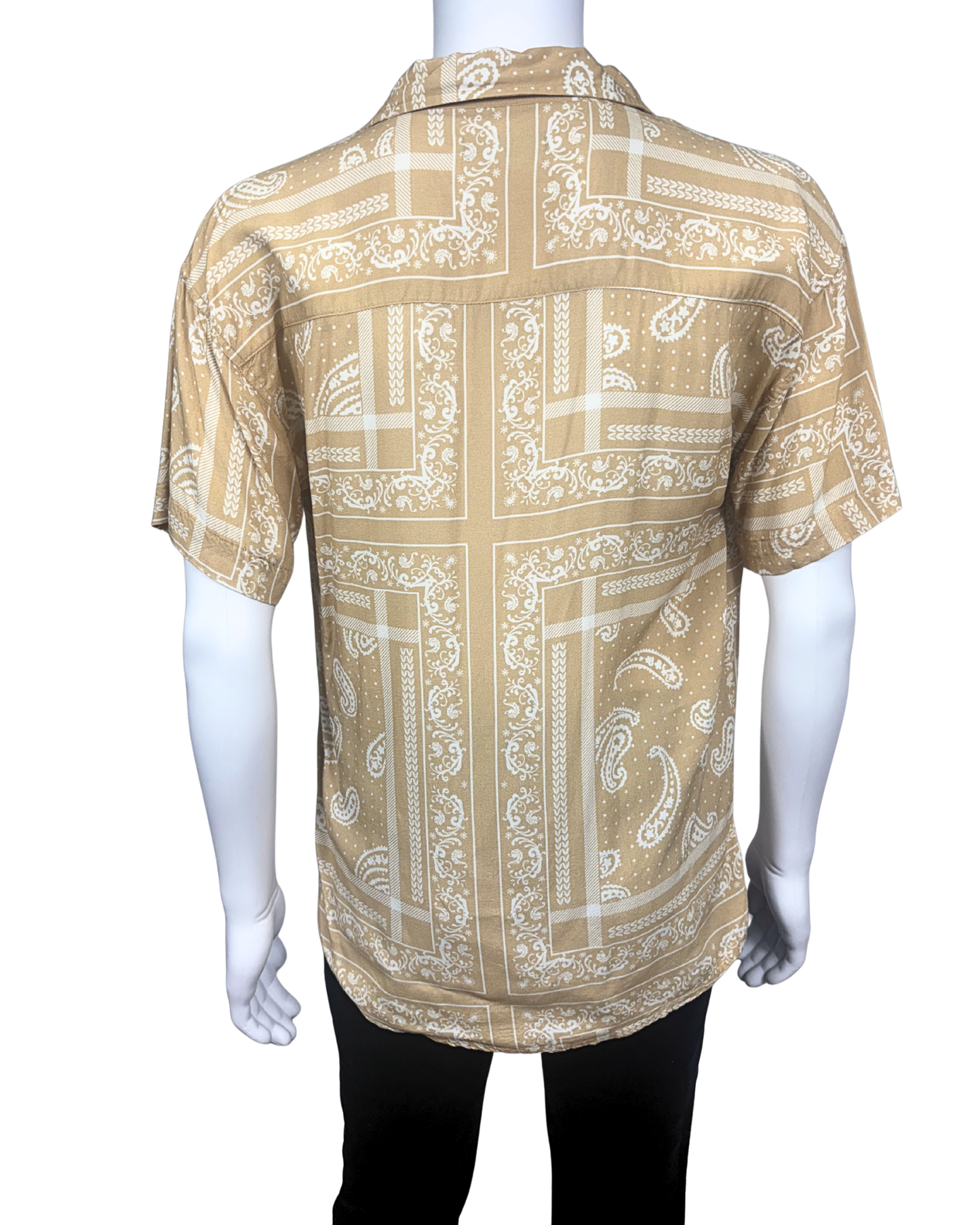Short Sleeve Paisley Bandana Shirt