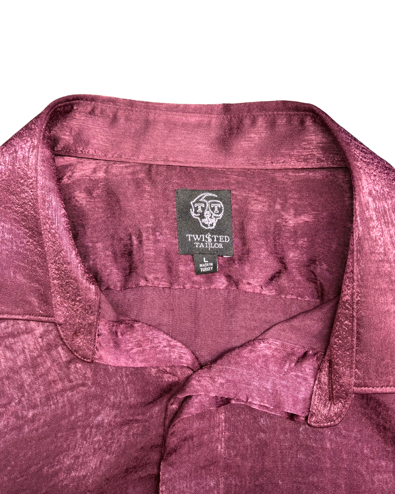 Satin Button Down Shirt