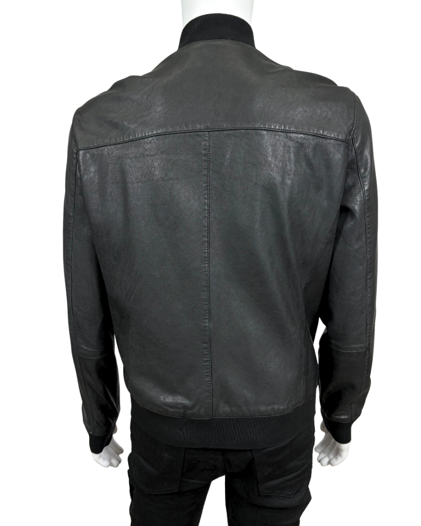 Leather Bomber Jacket