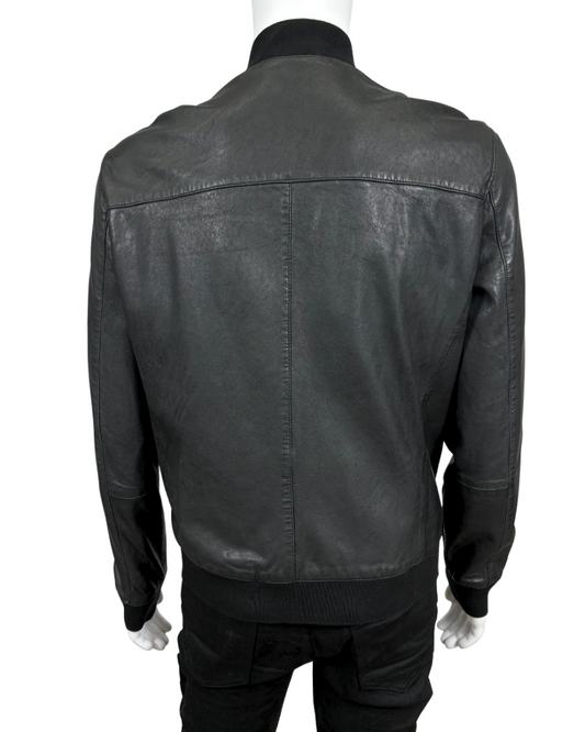 Leather Bomber Jacket