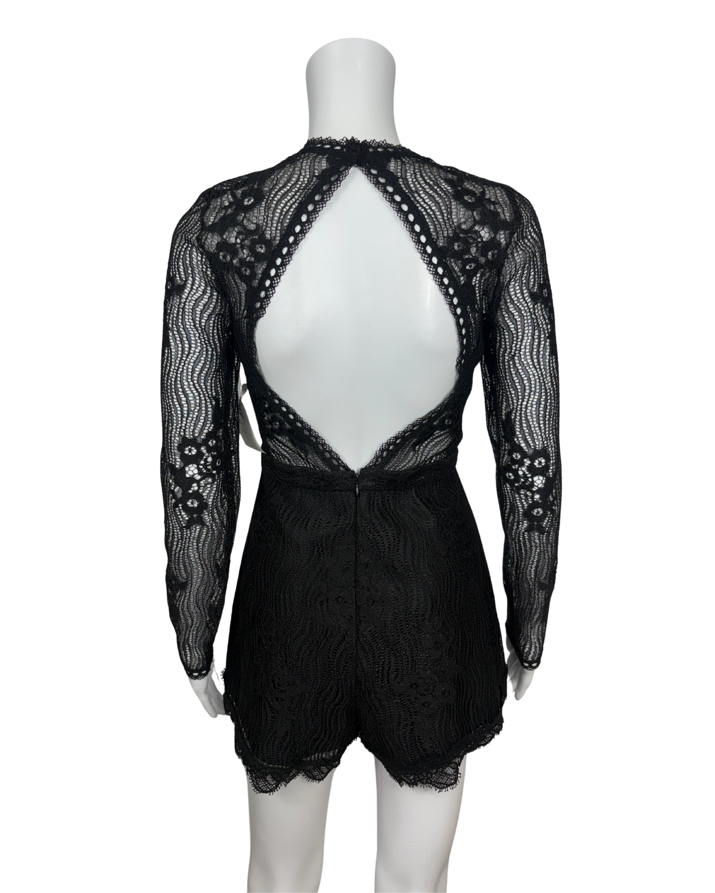 Annora Black Lace Romper