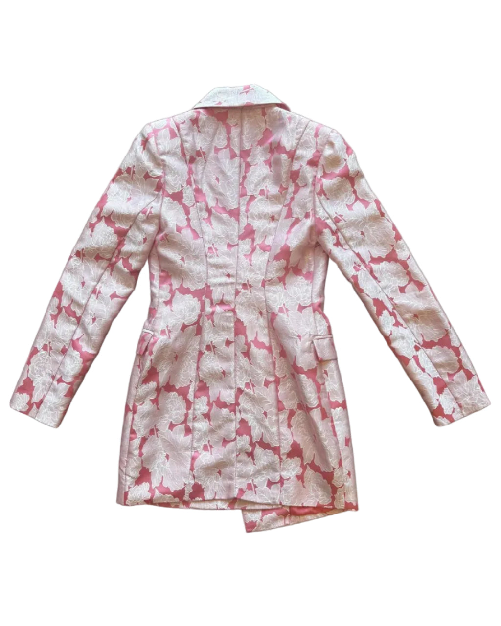 Pink Floral Suit Dress