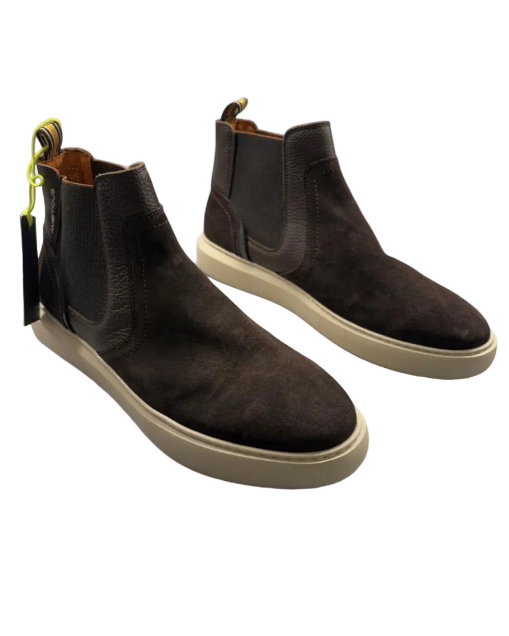 Brown Leather High Top Boots