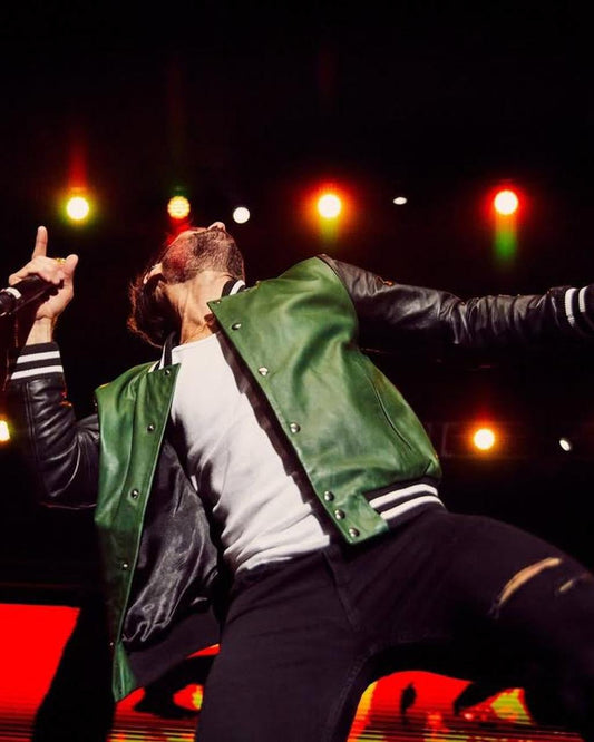 Westbay Varsity Leather Bomber Jacket