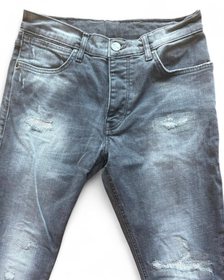Grey Distressed Jeans