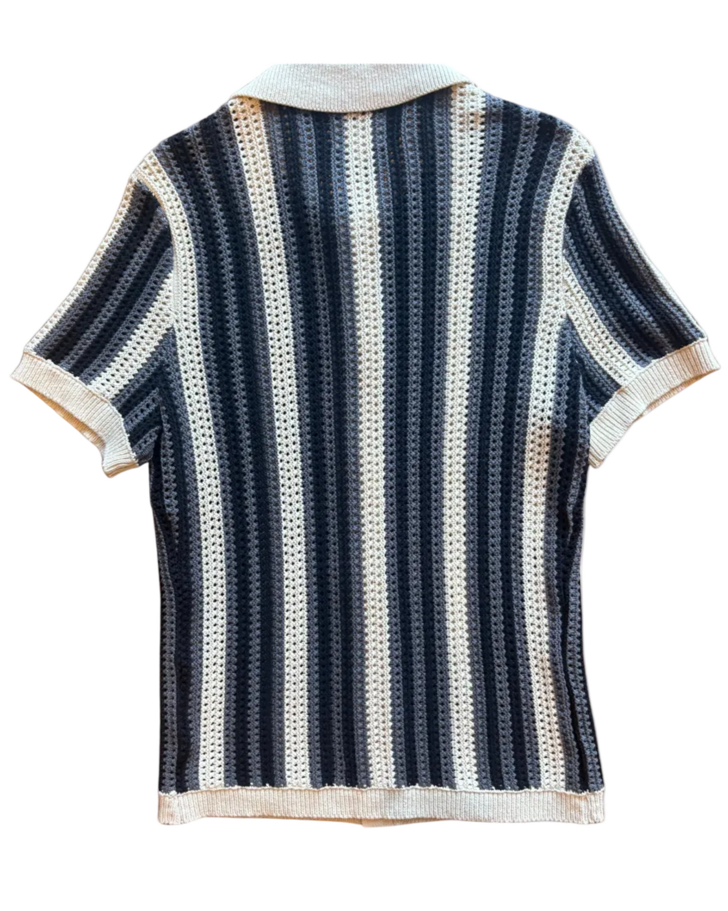 Stripe Button Through Sweater