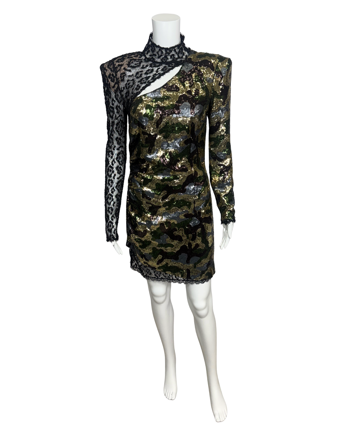 Camo Sequins Dress