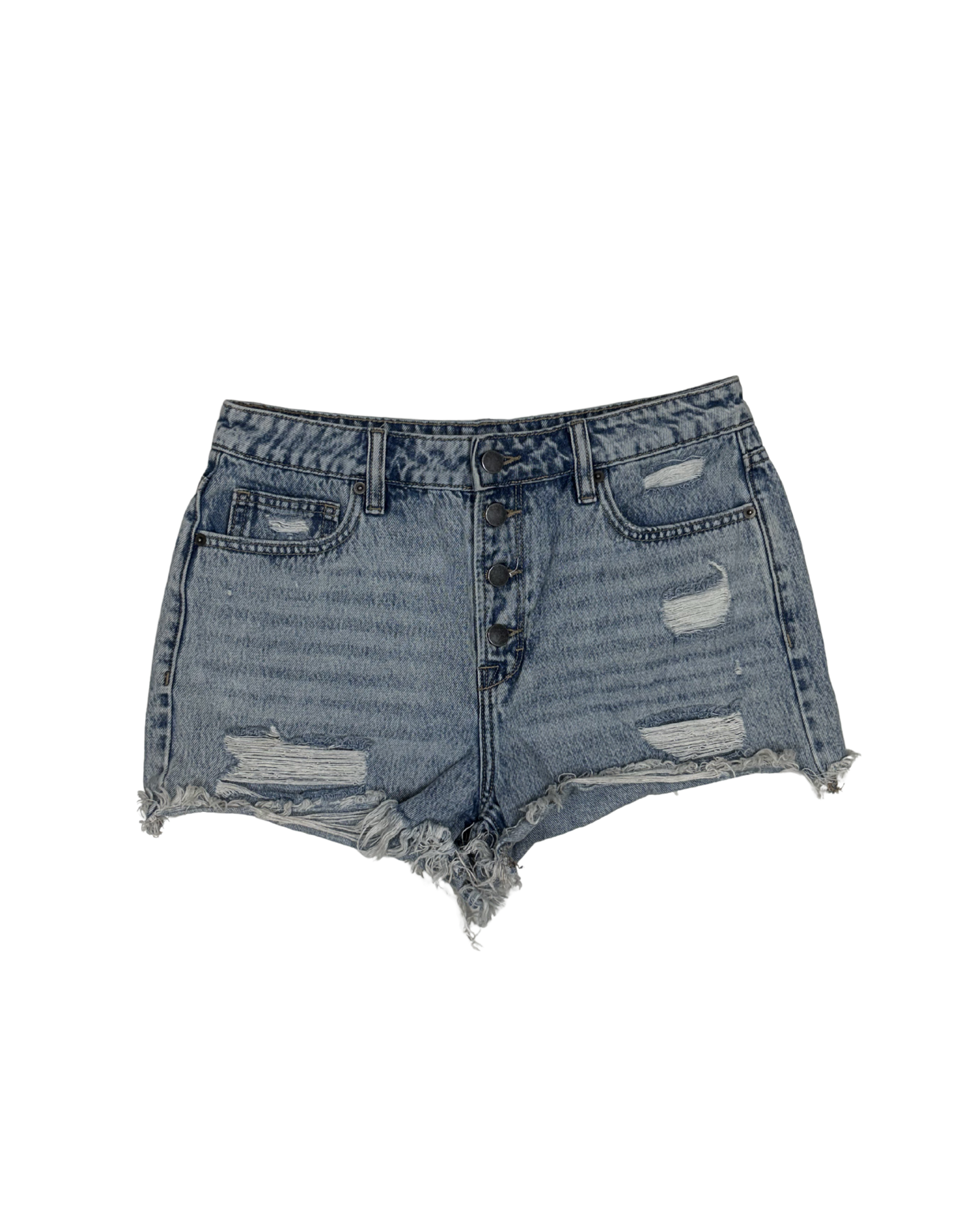 Hermoine Distressed Denim Shorts