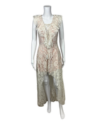 Ivory Lace Hi-Lo Lace Dress