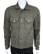 Linen Trucker Jacket
