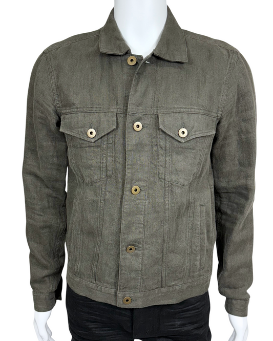 Linen Trucker Jacket
