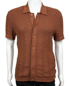 Short Sleeve Button Down Sweater