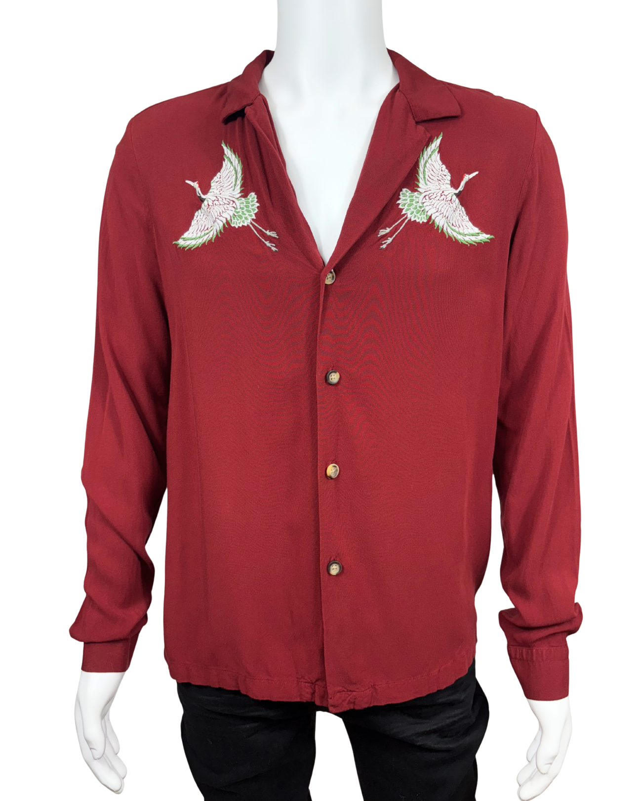 Embroidered Button Down Shirt