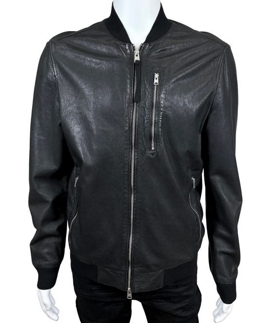 Leather Bomber Jacket