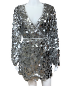 Silver Sequin Dress