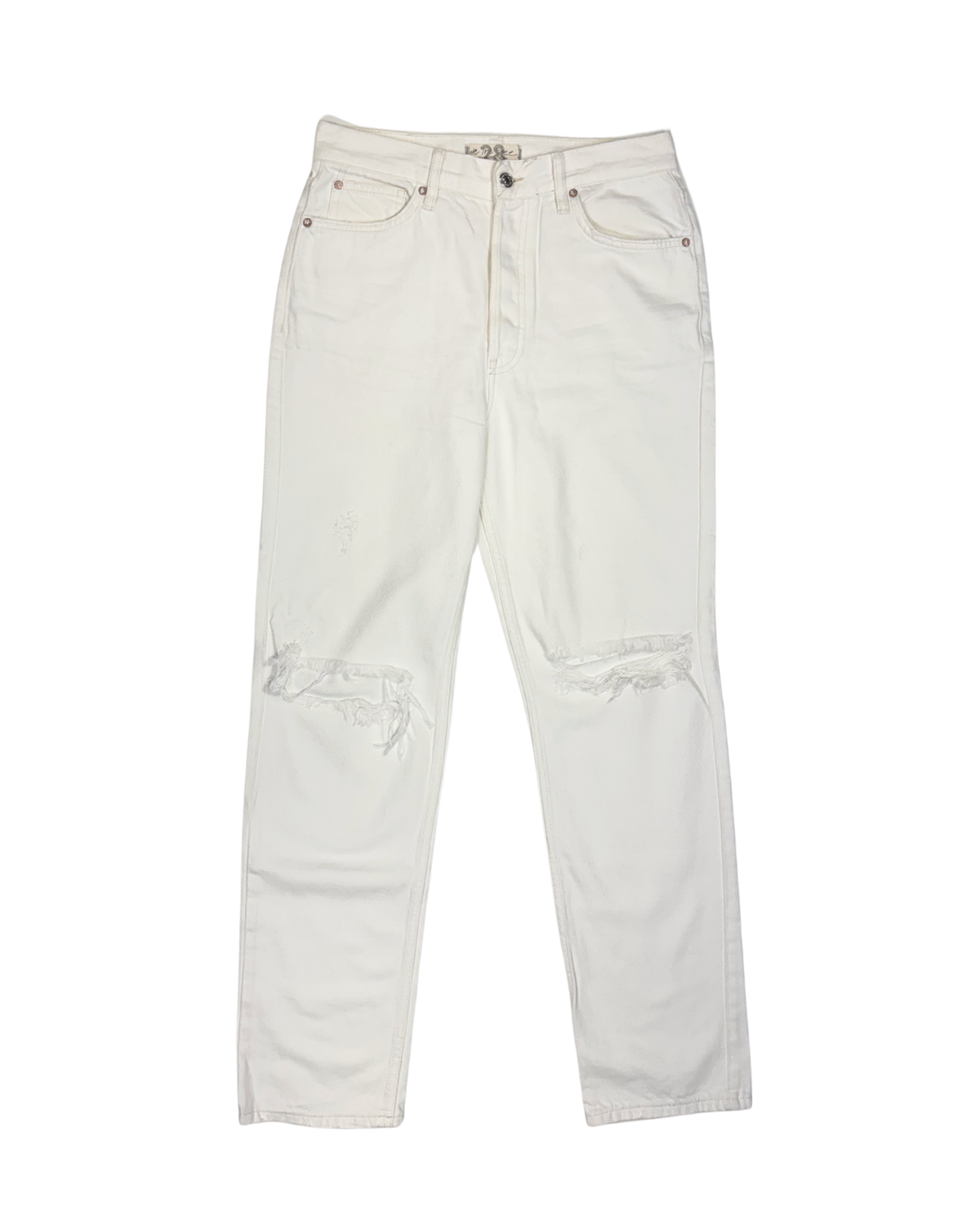 White Distressed Jeans