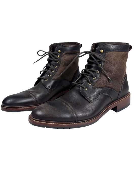 Steer Leather & Sherling Boot