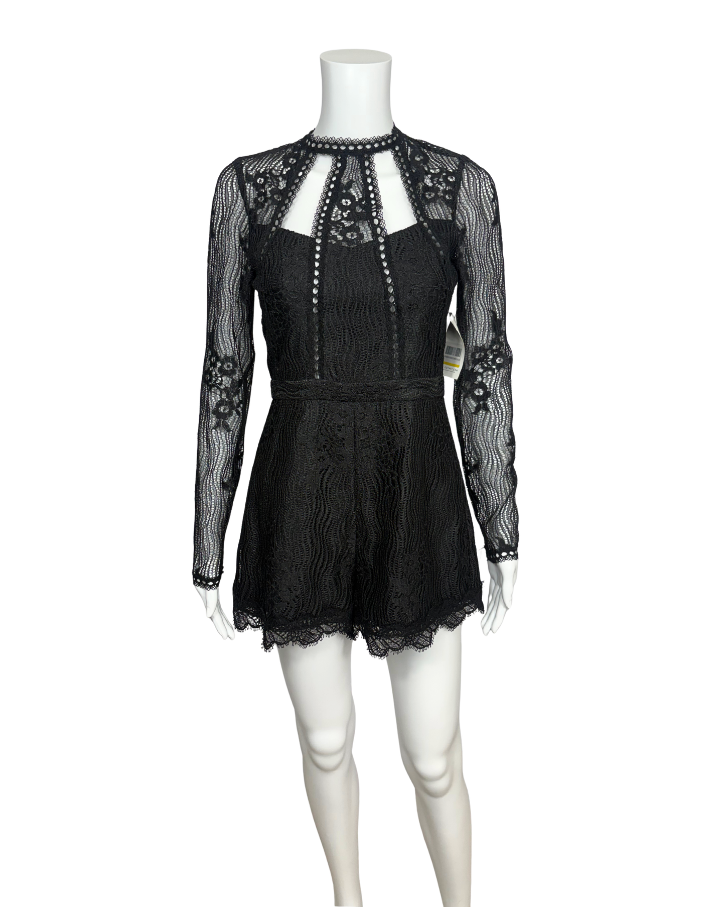 Annora Black Lace Romper