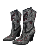 Rhinestone Catte Western Booties