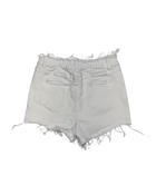 White Distressed Denim Shorts