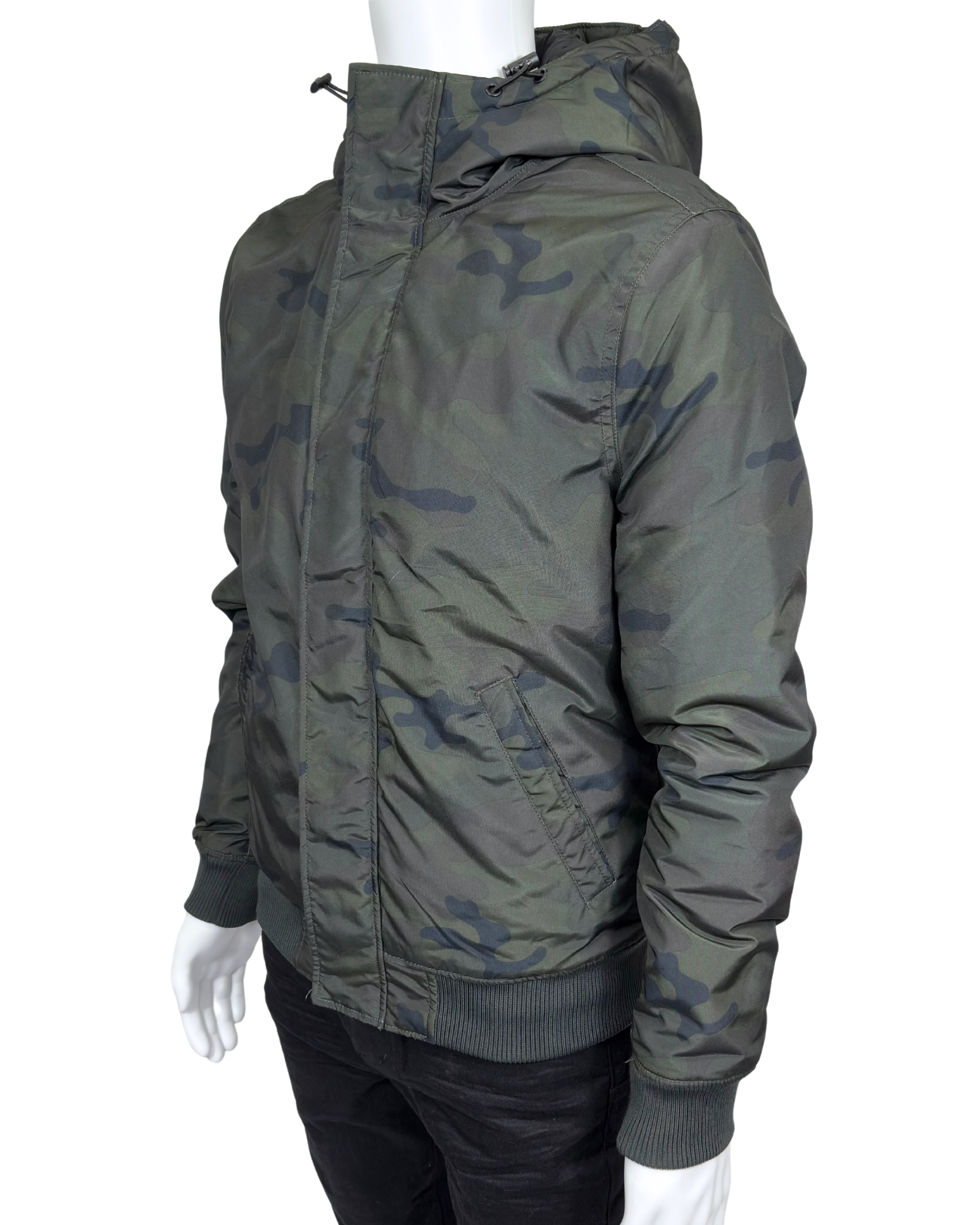Green Camo Hooded Jacket