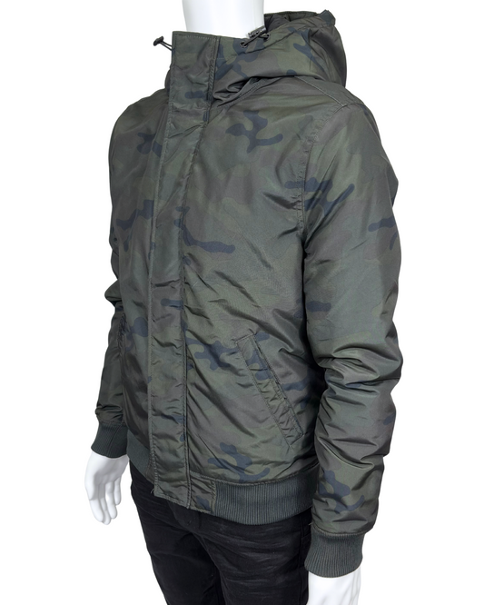 Green Camo Hooded Jacket