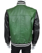 Westbay Varsity Leather Bomber Jacket