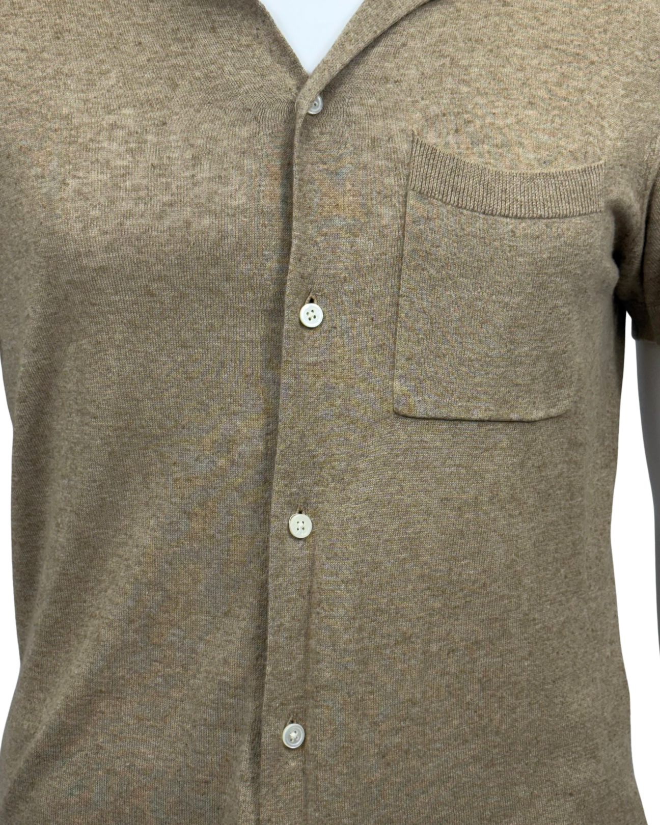 Relaxed Fit Knit Camp Shirt