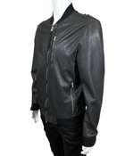 Leather Bomber Jacket