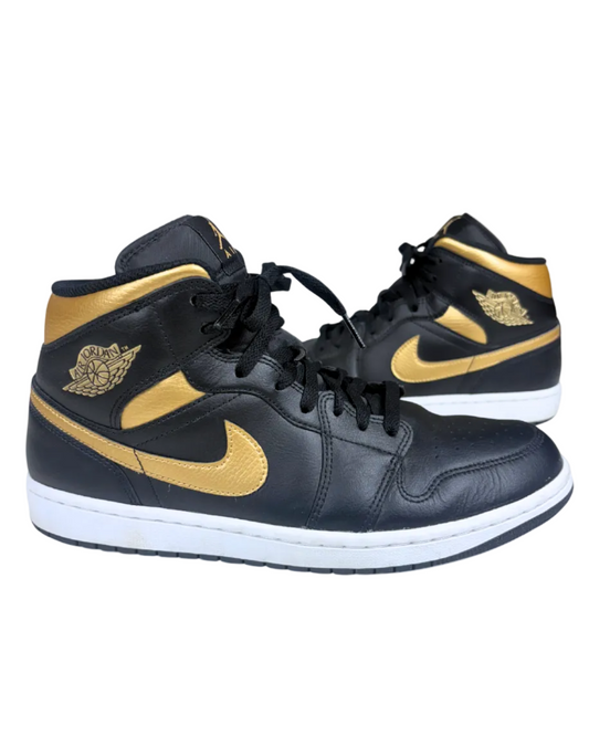Black & Gold Air Jordan's