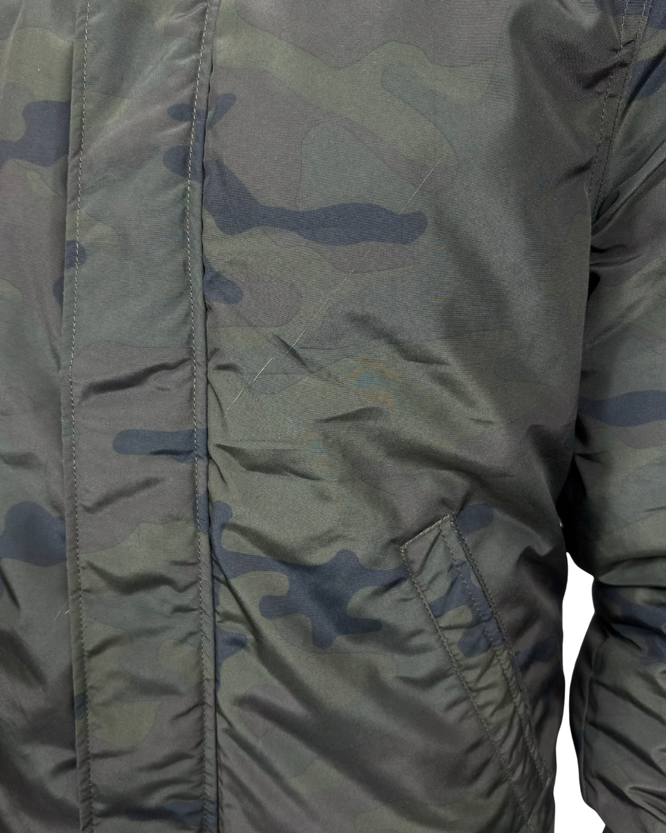 Green Camo Hooded Jacket