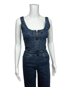Denim Corset Jumpsuit