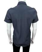 Ribbed Short Sleeve Button Down