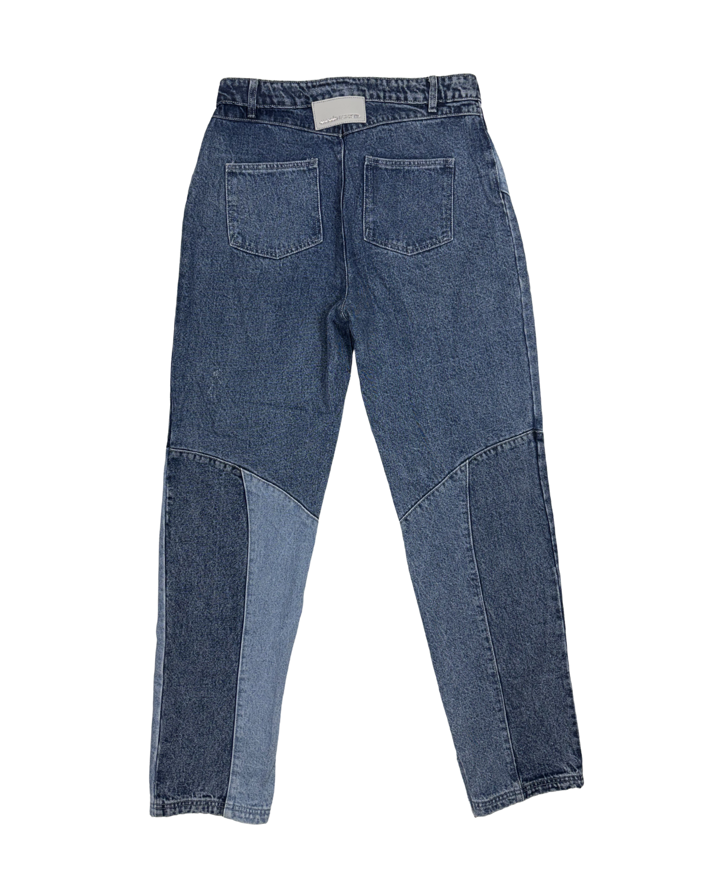 Lace Up Patchwork Jeans