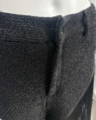 Black Embillished Fringe Shorts