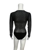 Black Rhinestone Bodysuit