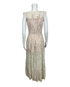 Ivory Lace Hi-Lo Lace Dress